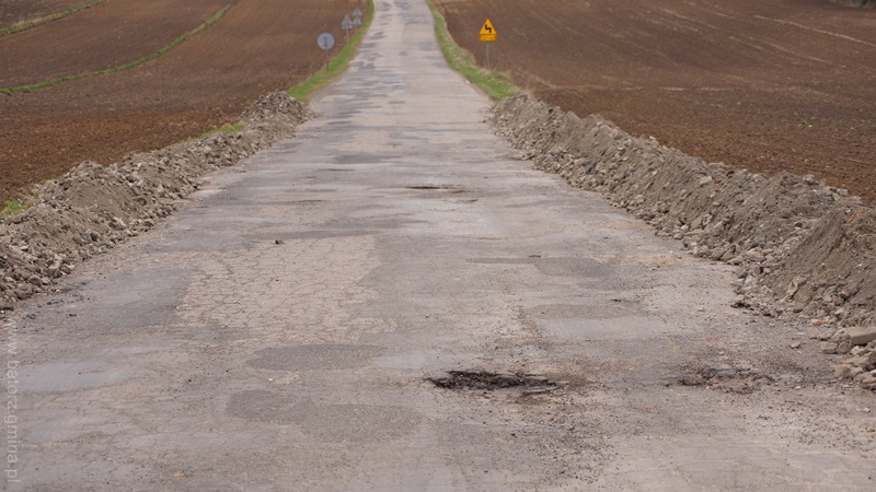 Droga Błażek - Pasieka - przed modernizacją