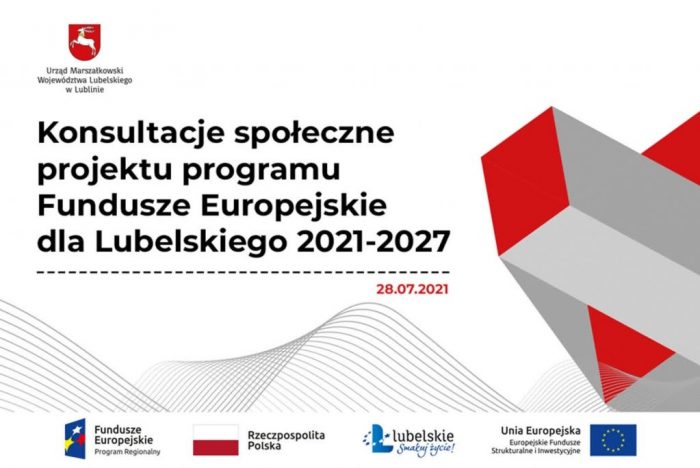 Miniaturka artykułu Informacja o trwających konsultacjach społecznych dot. programu „Fundusze Europejskie dla Lubelskiego 2021-2027”