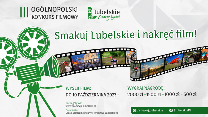 Miniaturka artykułu III Ogólnopolski Konkurs Filmowy „Lubelskie. Smakuj życie!”