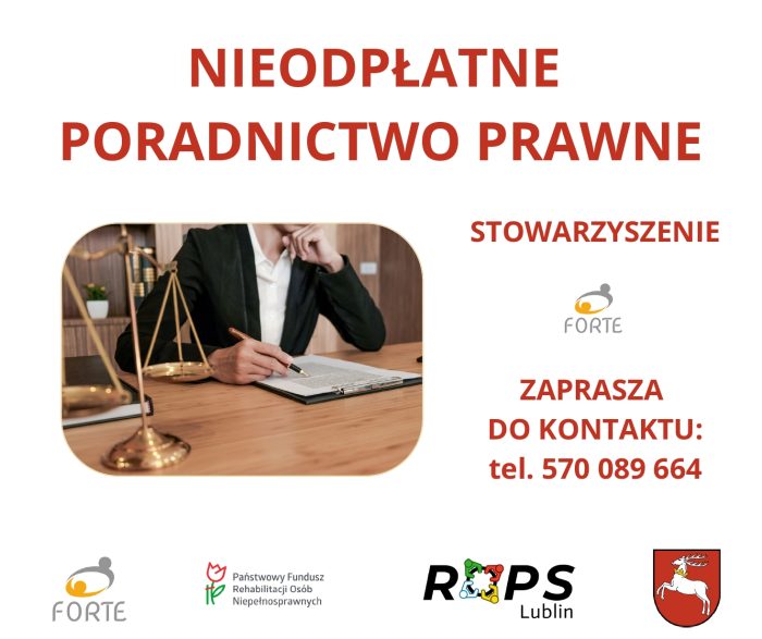 Miniaturka artykułu Nieodpłatne poradnictwo prawne – Stowarzyszenie FORTE