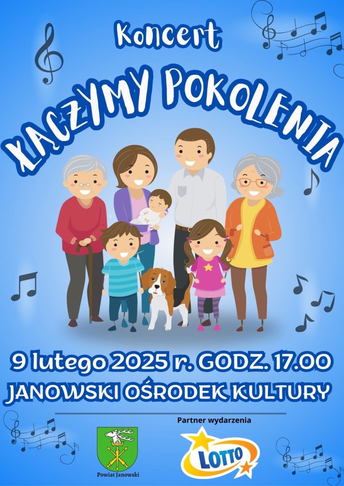 Miniaturka artykułu Koncert „ŁĄCZYMY POKOLENIA” w Janowskim Ośrodku Kultury