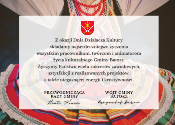 Miniaturka artykułu Dzień Działacza Kultury 29.05.2025 – życzenia