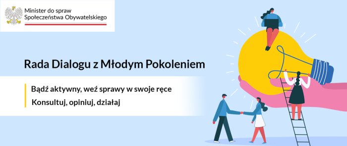 Miniaturka artykułu Nabór do Rady Dialogu z Młodym Pokoleniem. Twój głos może mieć realny wpływ