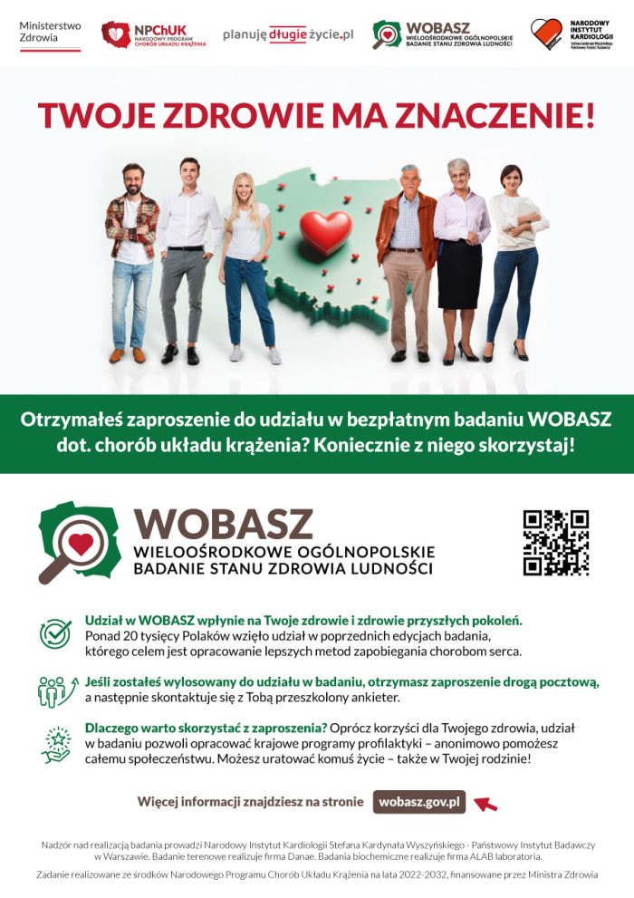 Miniaturka artykułu ZADBAJ O SWOJE ZDROWIE – DOŁĄCZ DO BADANIA WOBASZ!