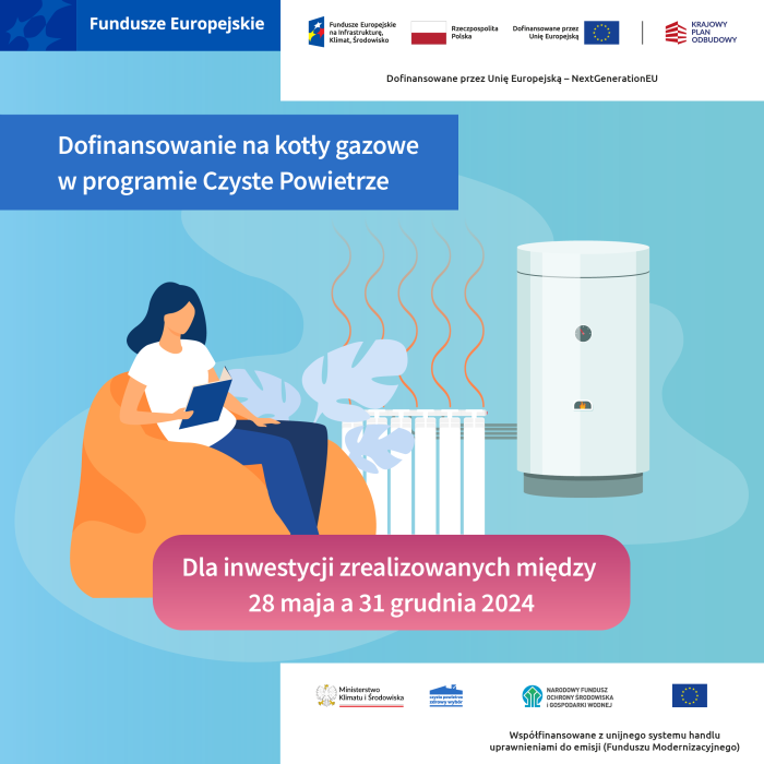 Miniaturka artykułu Wznowienie naboru na dotacje do kotłów gazowych w programie Czyste Powietrze