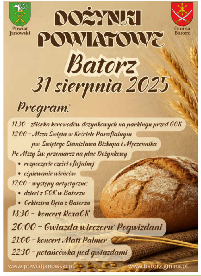 Miniaturka artykułu Dożynki powiatowe 2025