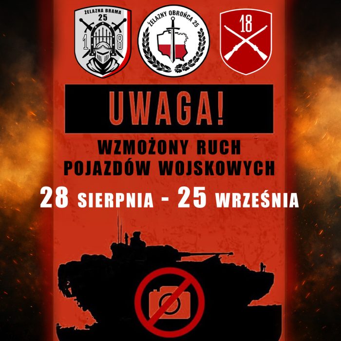 Miniaturka artykułu Uwaga! Wzmożony ruch pojazdów wojskowych