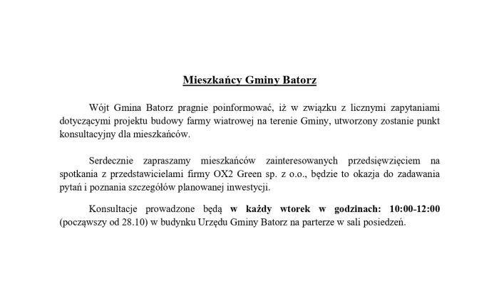 Miniaturka artykułu Punkt konsultacyjny z przedstawicielami firmy OX2 Green sp. z o.o.