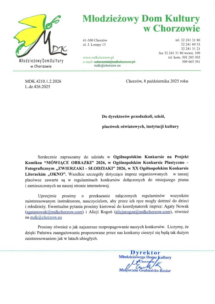Miniaturka artykułu Zaproszenie do udziału w konkursach