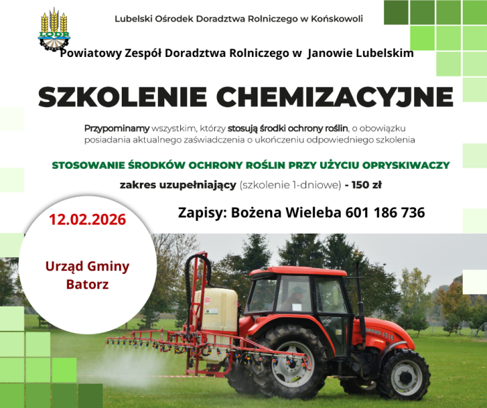 Miniaturka artykułu Szkolenie Chemizacyjne