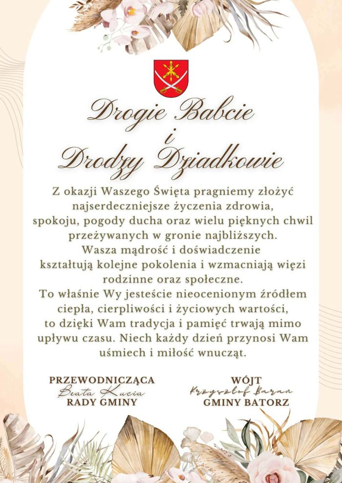 Miniaturka artykułu Życzenia z okazji Dnia Babci i Dnia Dziadka