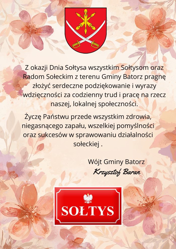 Miniaturka artykułu Życzenia z okazji Dnia Sołtysa !!!