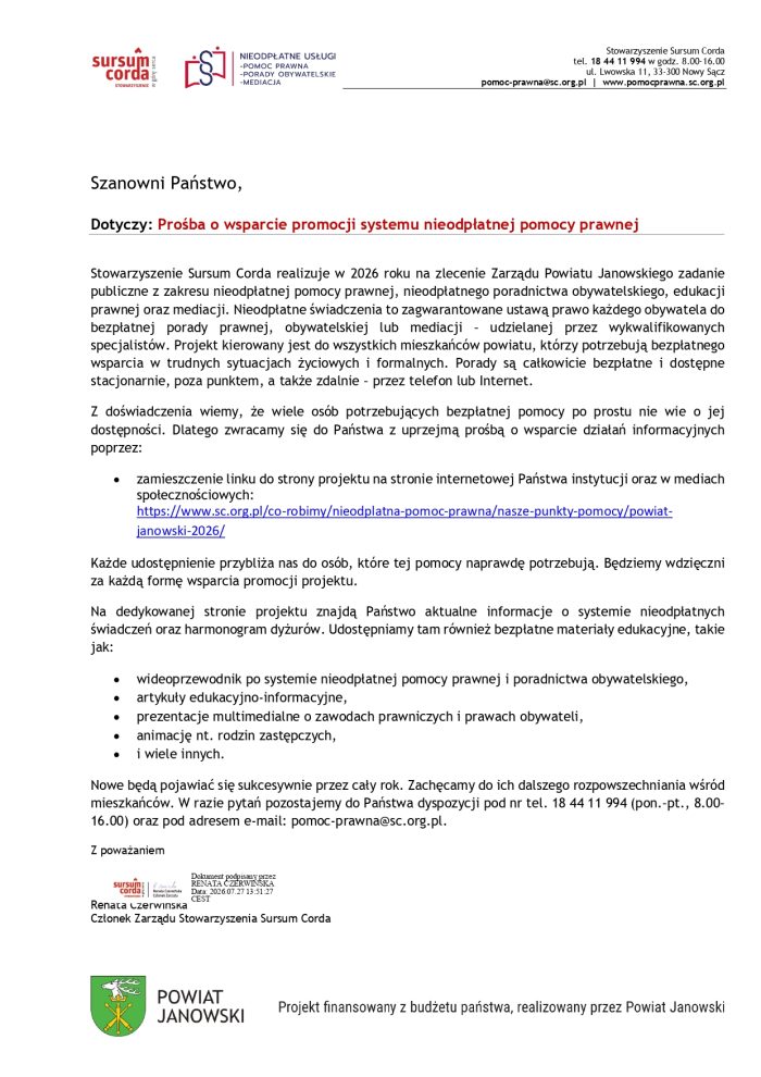 Miniaturka artykułu Nieodpłatna pomoc prawna