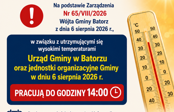 Miniaturka artykułu Skrócony czas pracy – Urząd Gminy