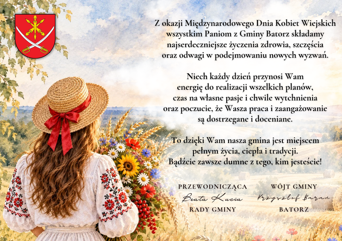 Miniaturka artykułu Życzenia z okazji Międzynarodowego Dnia Kobiet Wiejskich